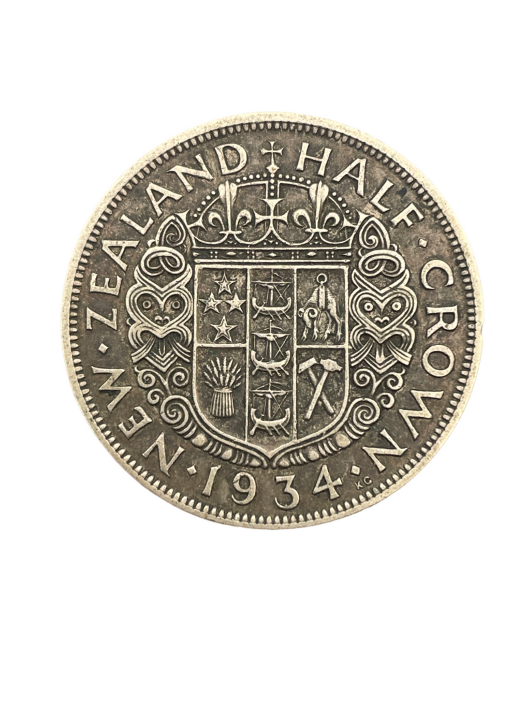 Half Crown 1934 New Zealand