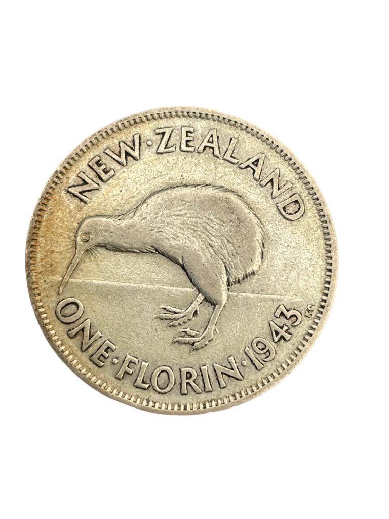 1 Florin 1943 New Zealand