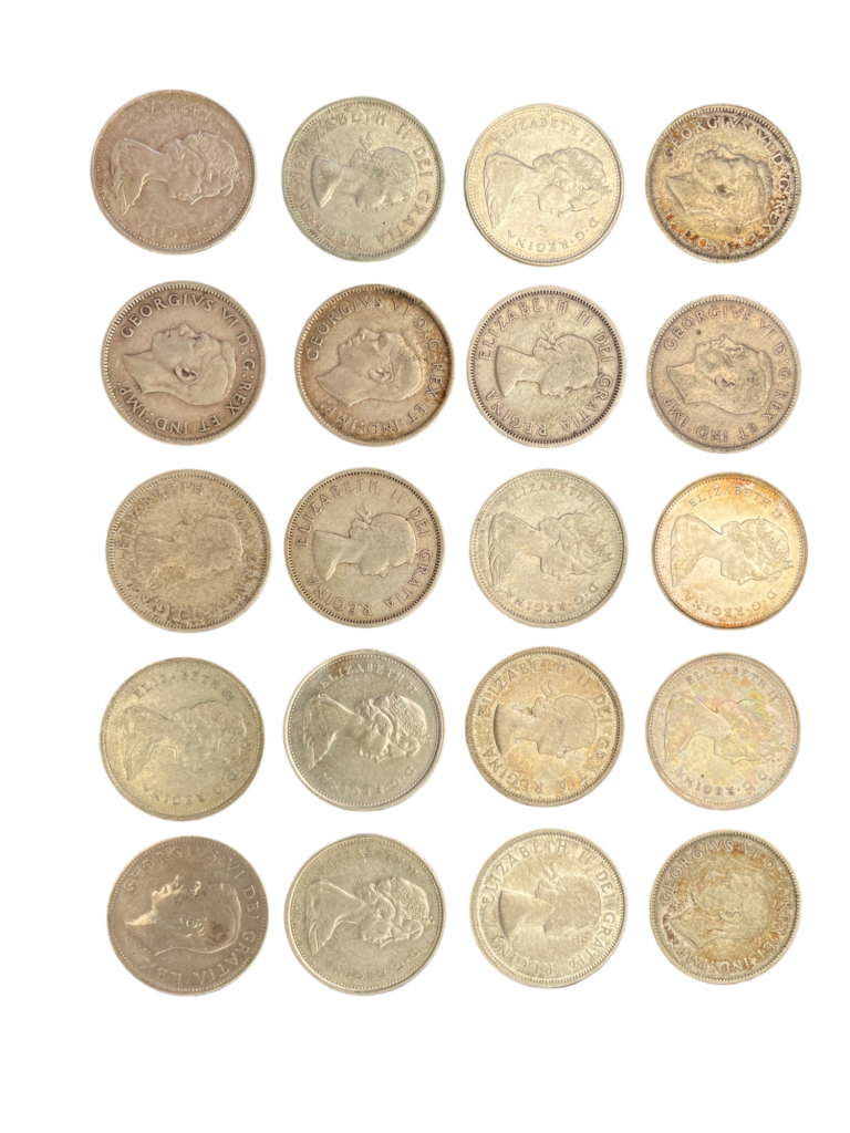 20 Stk 25 Cents Canada i Sølv