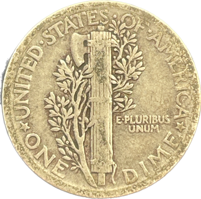 One Mercury Dime 1917 USA