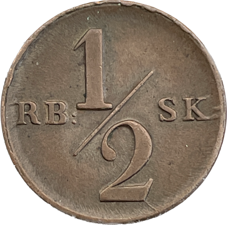 1/2 Rigsbankskilling 1838