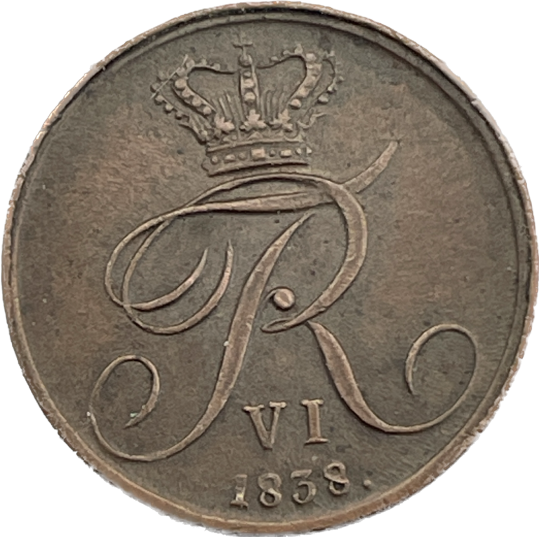 1/2 Rigsbankskilling 1838