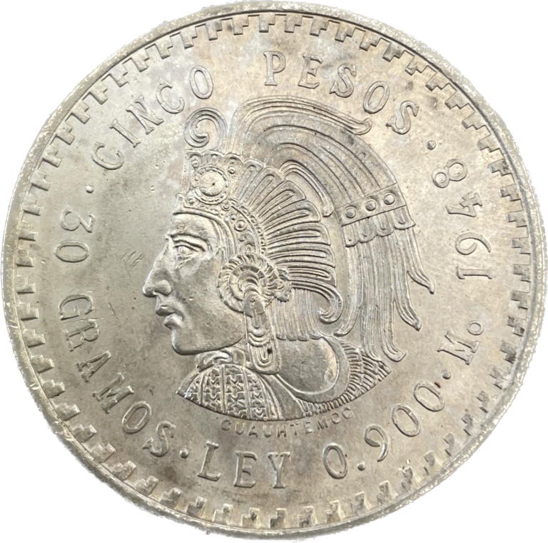 5 Pesos 1948 Mexico