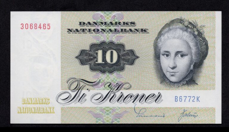 10 Kr Seddel 1977 B6