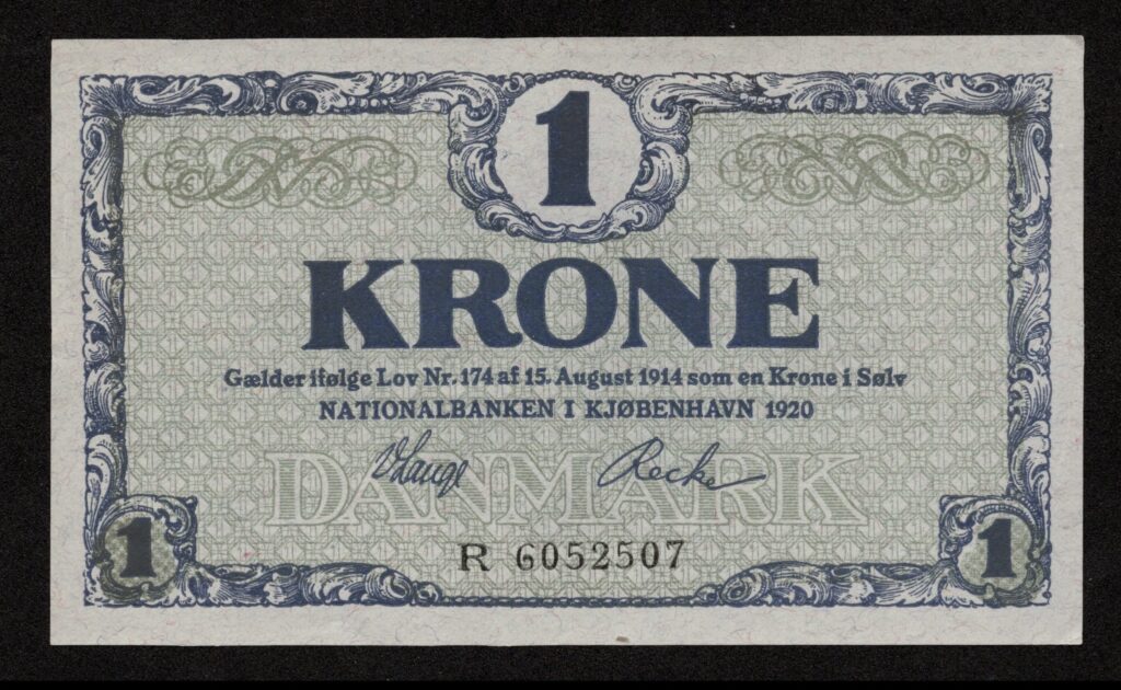 1 kr seddel 1920 R