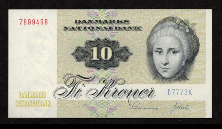 10 Kr Seddel 1977 B7-98