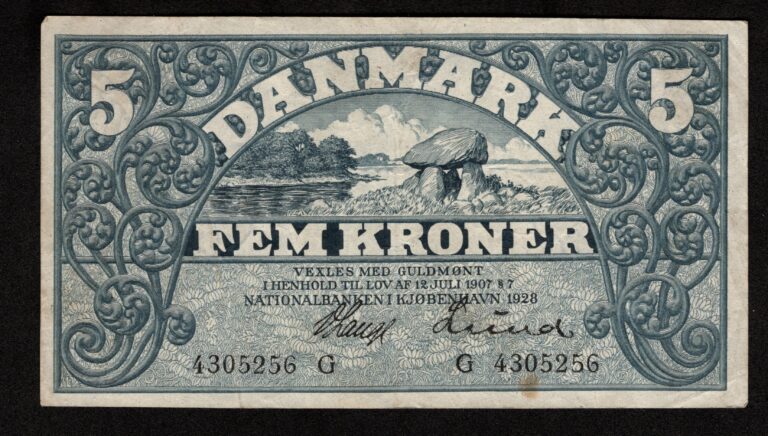 5 Kr Seddel 1928 G