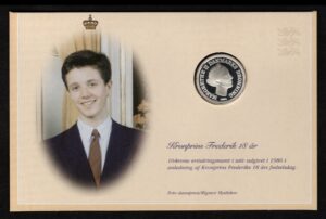 10 Kr 1986-Kronprins Frederik 18 År 