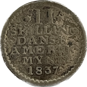 2 Skilling 1837 Dansk Vestindien