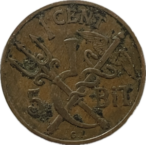 5 bit/ 1 cent 1905 Dansk vestindien