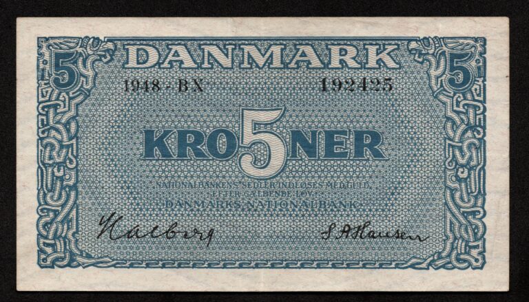 5 Kr Seddel 1948 BX