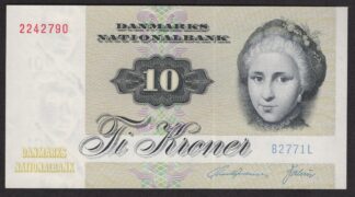 Danmark 10 Kroner B2 1977