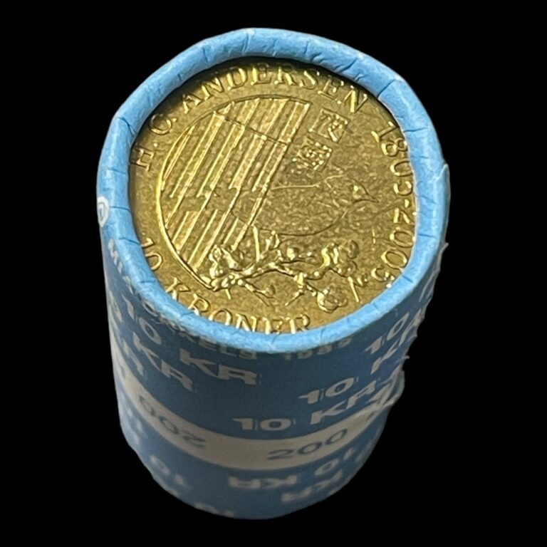 Danmark 10 kr Nattergalen 2007 i original rulle.