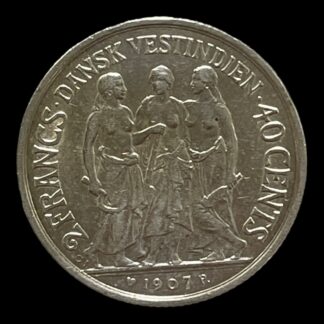 40 Cent 1907 Dansk Vestindien