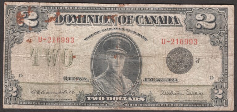 Dominion of Canada 2 dollars 1923