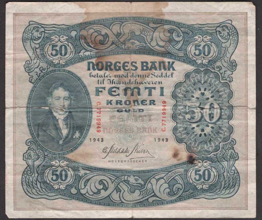 Norge 50 kr 1943