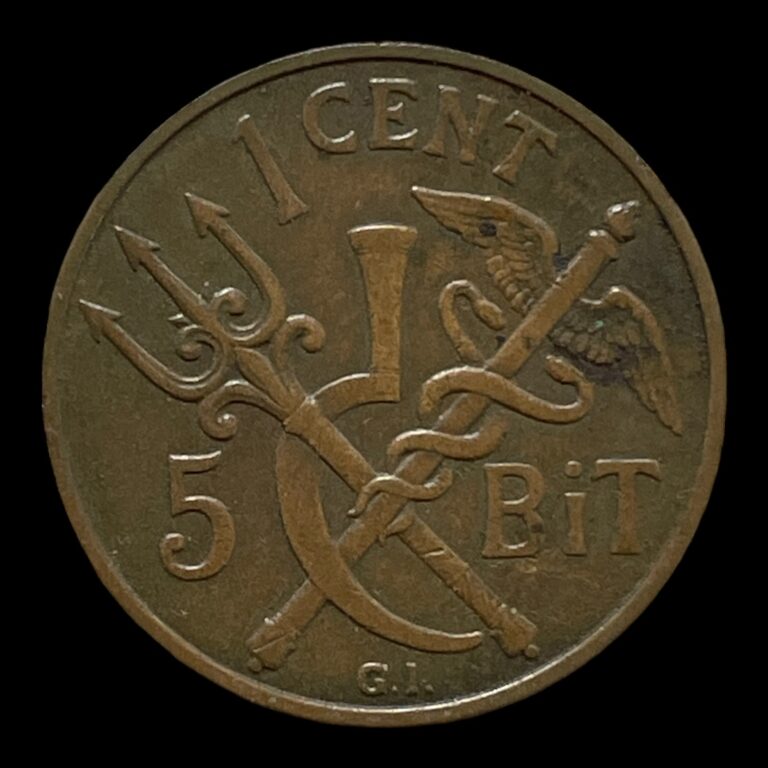 1 Cent/ 5 Bit 1913 Dansk Vestindien