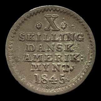 2 Skilling 1837 Dansk Vestindien