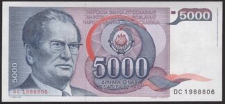 Jugoslavien 5000 dinara 1985