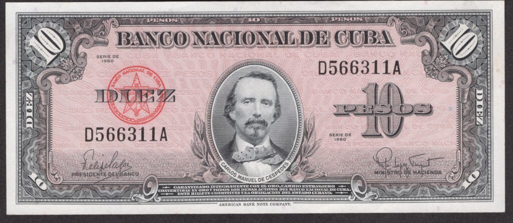 Cuba 10 pesos 1960