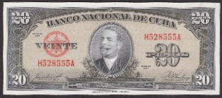 Cuba 20 Pesos 1958