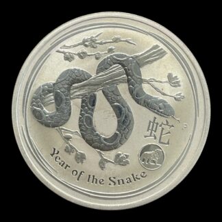 1 Dollar Australia 2013 Lunar "year of the Snake" 1 oz .9999 sølv.