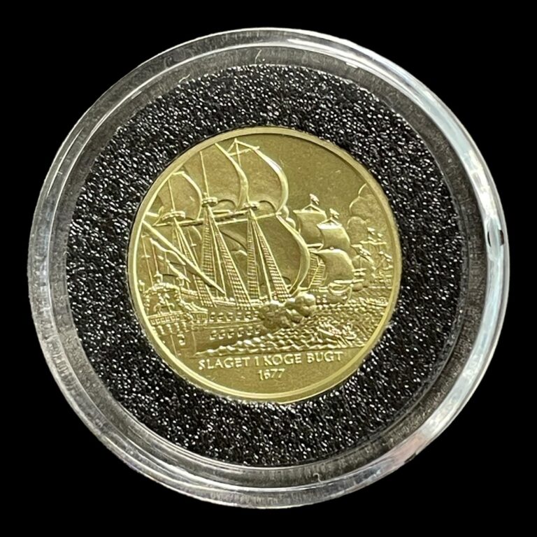 Danmark Historie i 4,8g .750 Guld "Slaget ved Køge bugt"