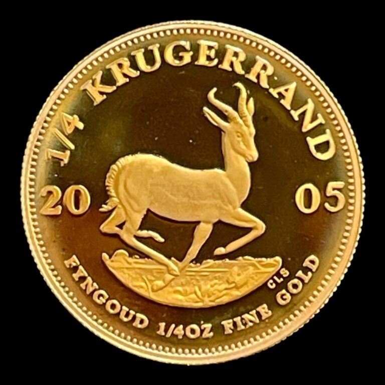 Sydafrika 2005 1/4 Krugerrand 7,75g Finguld