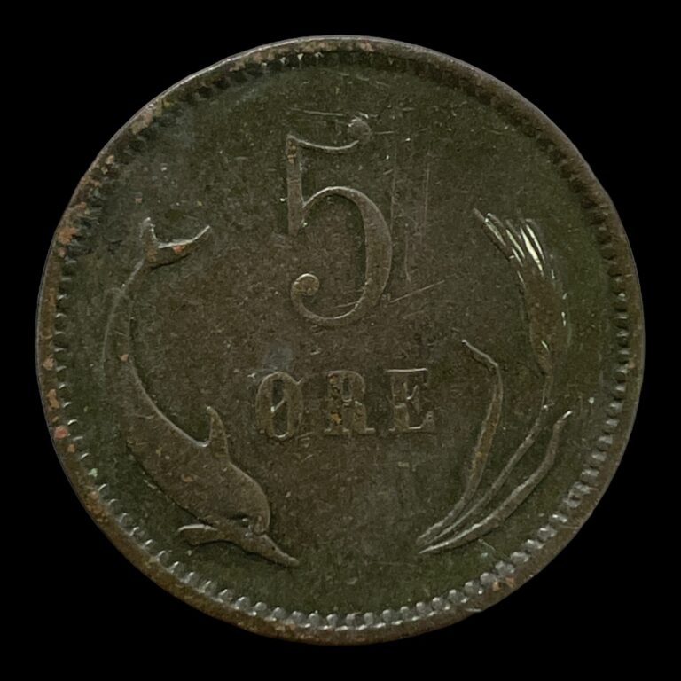 5 øre 1884