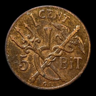 1 Cent/ 5 Bit 1905 Dansk Vestindien