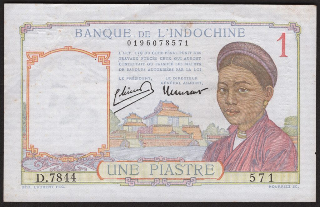 Fransk Indokina 1 piastre ND (1932-49)