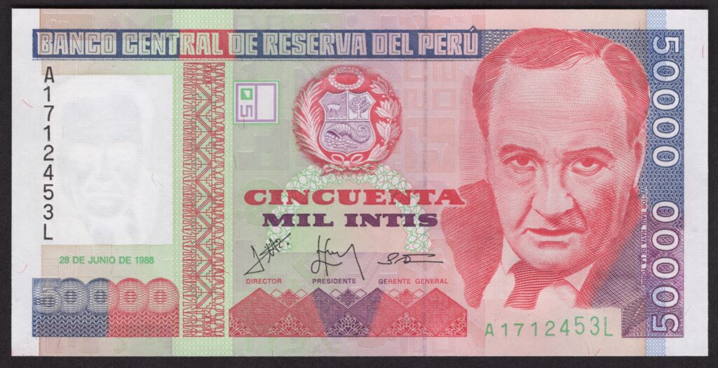 Peru 50.000 Intis 1988