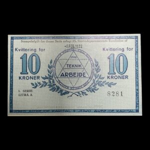 JAK 10 Kroner 5. Februar1932, Blanket.