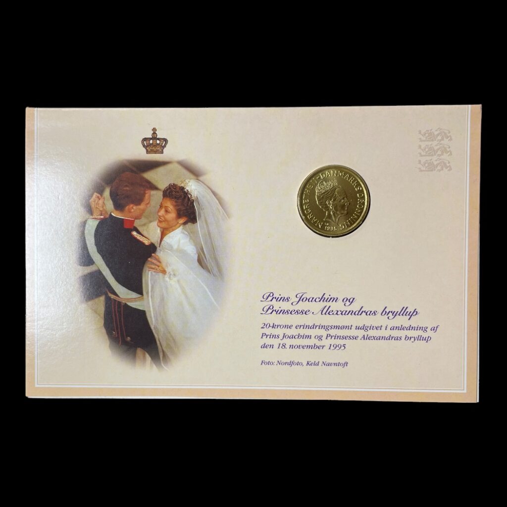 20 kr 1995 Prins Joachim og Prinsesse Alexandras bryllup