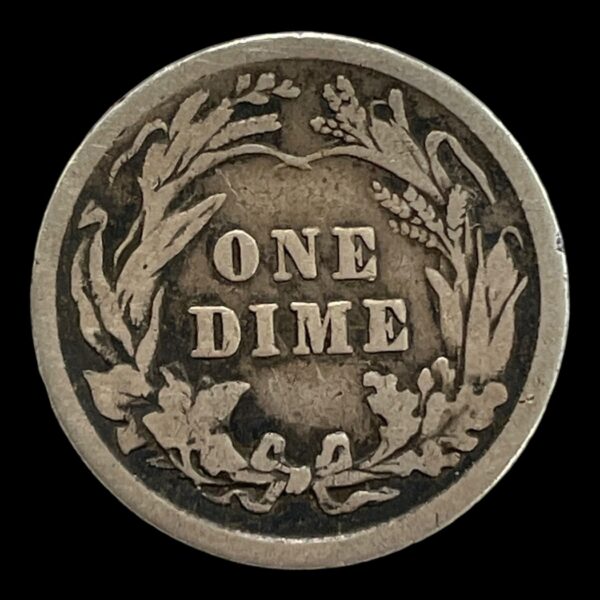 One Barber Dime 1911