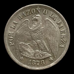 1 peso 1878 Chile
