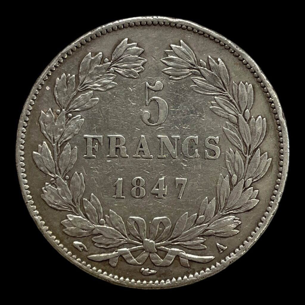 5 Francs 1849A Frankrig