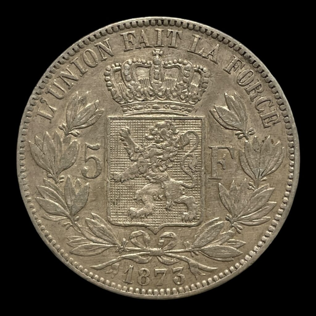 5 Francs 1875 Belgien