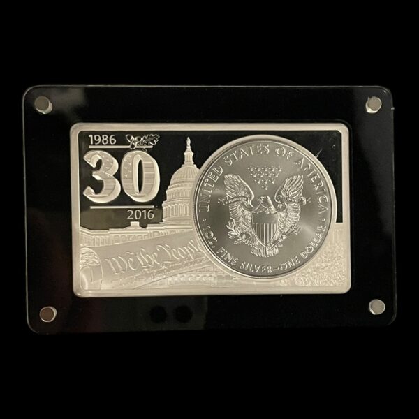 30th anniversary silver eagle barre Proof