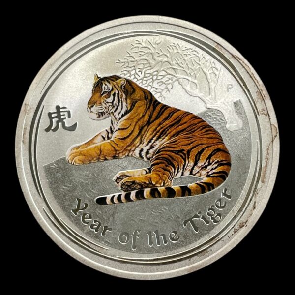 1 Dollar 2010 Lunar "year of the Tiger" Colorized