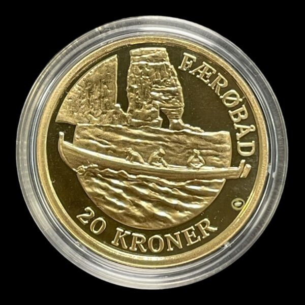 20 Kroner Proof 2009-Færøbåd