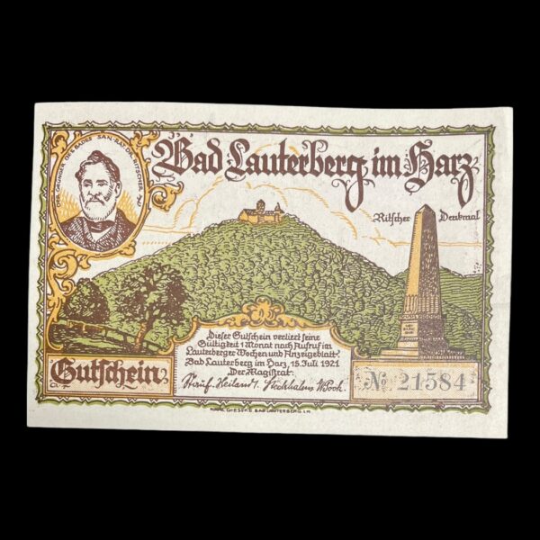 Tyskland Notgeld Bad Lauterberg 1921 (god type)