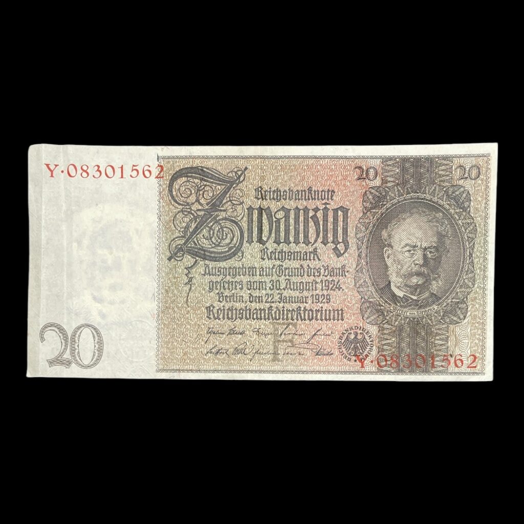 Tyskland 20 Reichsmark 1929