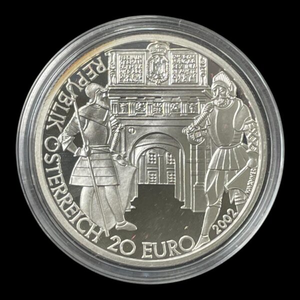 Østrig 20 Euro Proof 2002 Sølv "Renaissance"