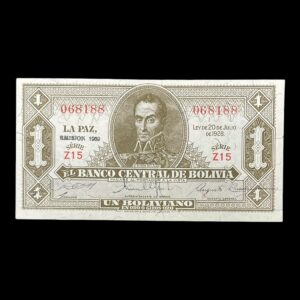 Bolivia 1 Boliviano 1960