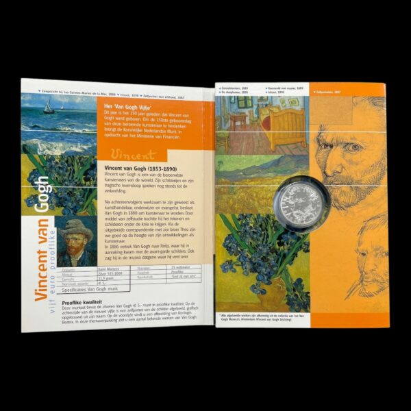 Holland 5€ 2003 "Van Gogh" Prooflike - Billede 2