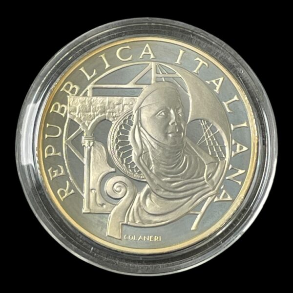 Italien 10 Euro Proof 2004 "Genoa European Cultural Capital" Type Ikke-cirkulerende mønter År 2004 Værdi 10 euro Valuta Euro (2002-dato) Sammensætning sølv (.925) Vægt 22 g