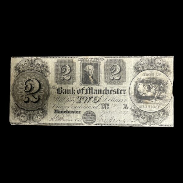 2 Dollars 1834 USA "Bank of Manchester"