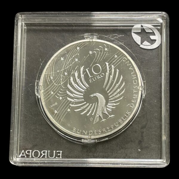 Tyskland 10 Euro 2006 Sølv (.925) Vægt 18 g Modelfoto, lignende fremsendes.