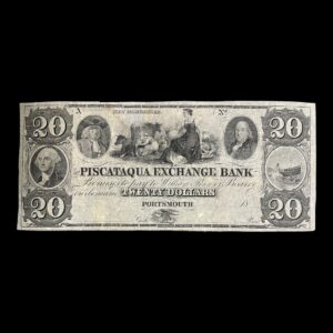 USA 20 Dollars "Piscataqua Exchange Bank" Remainder